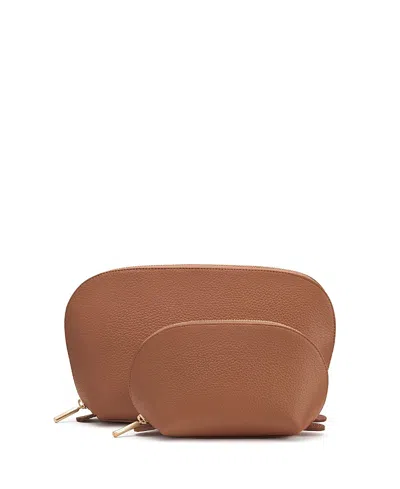 Cuyana Travel Case Set In Brown