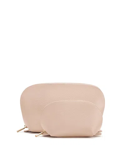 Cuyana Travel Case Set In Pink