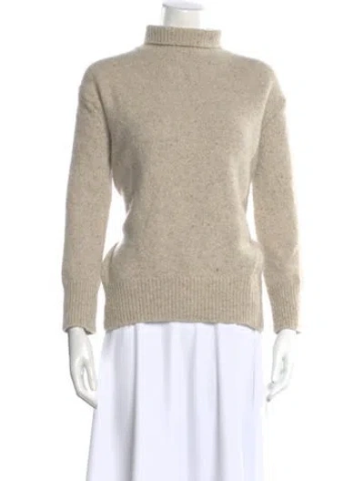 Pre-owned Cuyana Turtleneck Sweater In Neutral