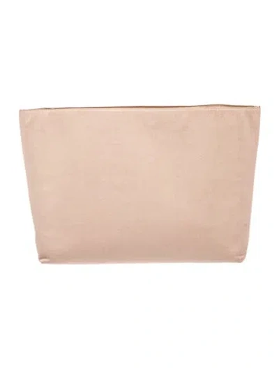Pre-owned Cuyana Vegetarian Leather Portfolio In Neutral
