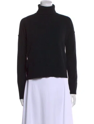 Pre-owned Cuyana Virgin Wool Turtleneck Sweater In Black
