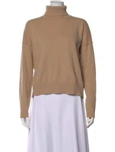 Pre-owned Cuyana Virgin Wool Turtleneck Sweater In Neutrals