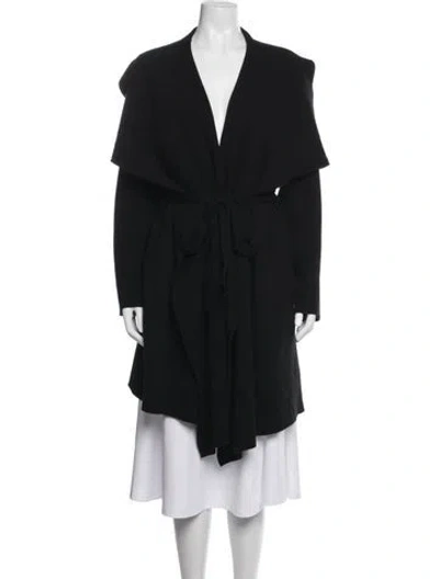 Pre-owned Cuyana Virgin Wool V-neck Sweater In Black