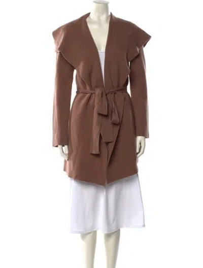 Pre-owned Cuyana Virgin Wool V-neck Sweater In Brown