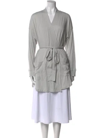 Pre-owned Cuyana V-neck Sweater In Gray