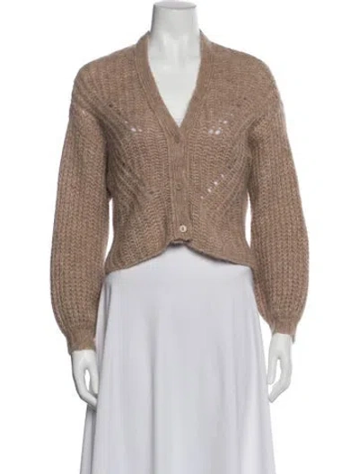 Pre-owned Cuyana V-neck Sweater In Neutral