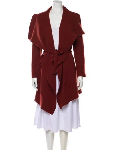 Pre-owned Cuyana Wool Coat In Red
