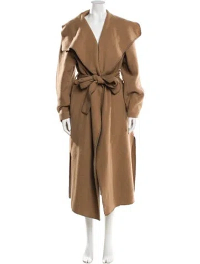 Pre-owned Cuyana Wool Trench Coat In Neutral
