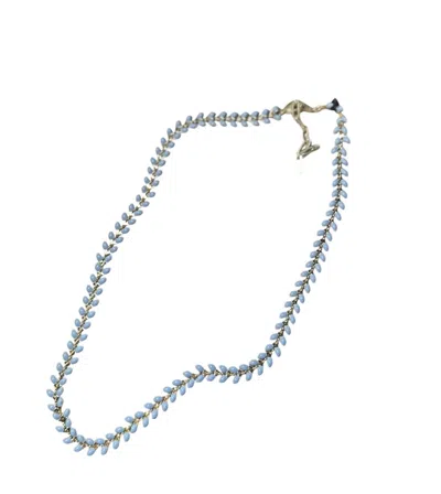Cv Designs Women's Chevron Necklace In Chicky Gray In Multi