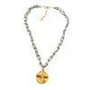 Cv Designs Women's Reversible Token Necklace In Silver In Silver