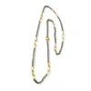 Cv Designs Women's Waze Link Lariat Necklace In Silver/gold In Silver