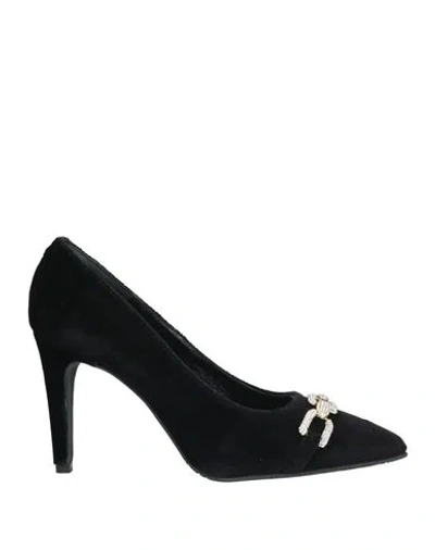 C.waldorf C. Waldorf Woman Pumps Black Size 8 Textile Fibers