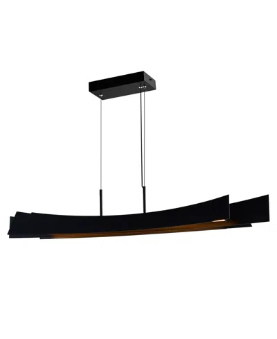 Cwi Lighting 10" Metal Candora Integrated Led Island Pool Table Light In Black