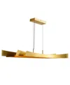 Cwi Lighting 11" Metal Candora Integrated Led Island Pool Table Light In Brass