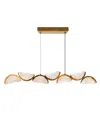 Cwi Lighting 13" Metal Moon Integrated Led Chandelier
