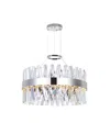 Cwi Lighting 14" Metal Glace Led Chandelier In Chrome