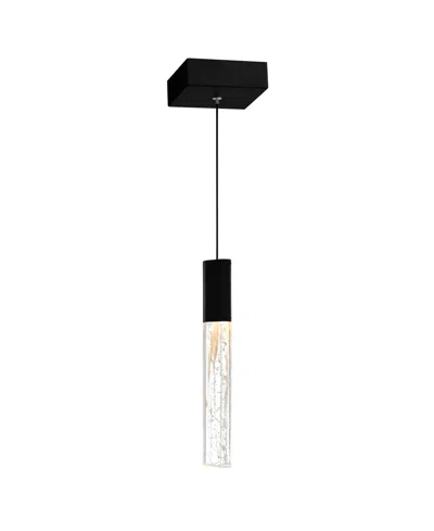 Cwi Lighting 16" Metal Greta Integrated Led Mini Pendant In Black
