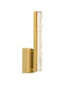 Cwi Lighting 16" Metal Stagger Integrated Led Wall Light In Brass