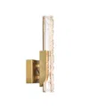 Cwi Lighting 16" Metal Stagger Integrated Led Wall Light In Brass