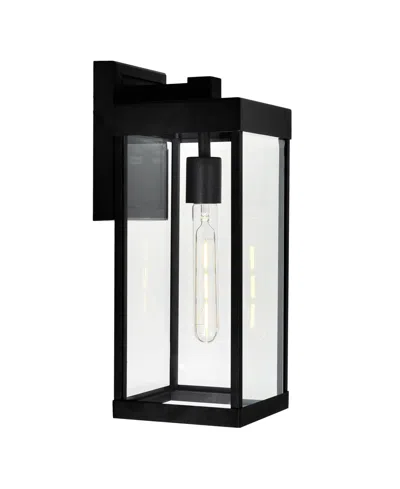 Cwi Lighting 17" Metal Windsor 1 Light Outdoor Wall Light In Black