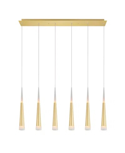 Cwi Lighting 18" Metal Andes Led Pool Table Light In Satin Gold
