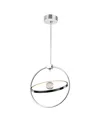 Cwi Lighting 18" Metal Colette Led Chandelier In Chrome