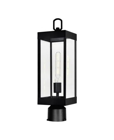 Cwi Lighting 18" Metal Windsor 1 Light Outdoor Lantern Head In Black