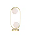 Cwi Lighting 19" Metal Celeste 2 Light Lamp In Medallion Gold