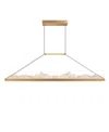 Cwi Lighting 19" Metal Himalayas Integrated Led Island Pool Table Light In Brass