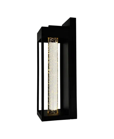 Cwi Lighting 19" Metal Rochester Led Outdoor Wall Light In Black