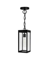 Cwi Lighting 20" Metal Windsor 1 Light Outdoor Ceiling Light In Black