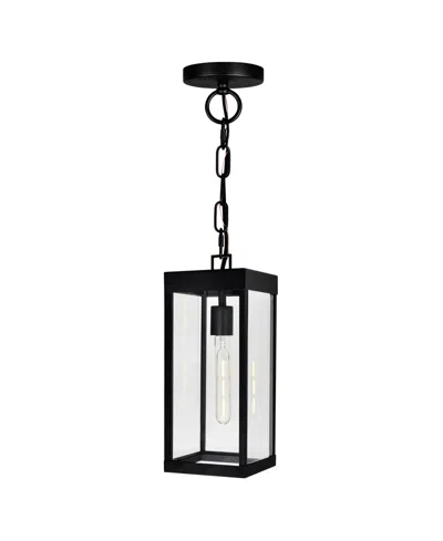 Cwi Lighting 20" Metal Windsor 1 Light Outdoor Ceiling Light In Black