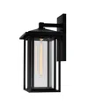 Shop Cwi Lighting 22" Metal Crawford 1 Light Outdoor Wall Light In Black