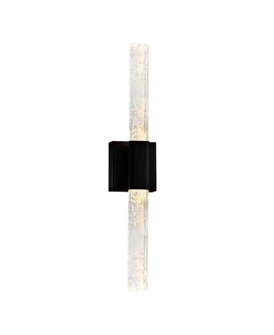 Cwi Lighting 24" Metal Greta Integrated Led Vanity Light In Black