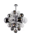Cwi Lighting 24" Metal Pallocino 15 Light Chandelier In Chrome