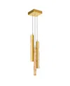 Cwi Lighting 24" Metal Stagger Integrated Led Mini Pendant In Brass