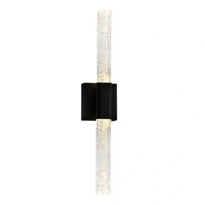 Cwi Lighting 24'' Modern Led Vanity Light For Bathroom, Powder Room, Hallway – Integrated Led In Black