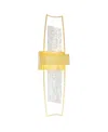 Cwi Lighting 26" Metal Guadiana Integrated Led Wall Light In Satin Gold