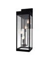 Cwi Lighting 26" Metal Windsor 4 Light Outdoor Wall Light In Black