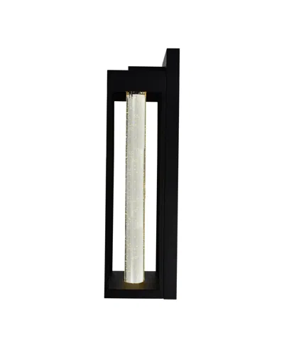 Cwi Lighting 27" Metal Rochester Led Integrated Outdoor Wall Light In Black