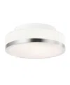 Cwi Lighting 3" Metal Frosted 1 Light Drum Shade Flush Mount
