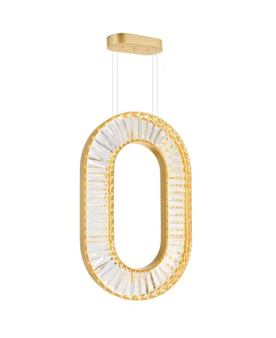 Cwi Lighting 30" Metal Bjoux Led Chandelier In Sun Gold
