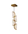 Cwi Lighting 30" Metal Moon Integrated Led Mini Pendant