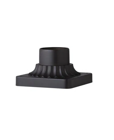 Cwi Lighting 3.25" Metal Granville Pier Mount Base In Black