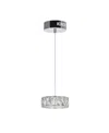 Cwi Lighting 4" Metal Milan Led Mini Pendant In Silver