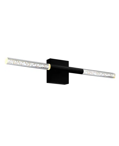 Cwi Lighting 4.3" Metal Dragonswatch Integrated Led Vanity Light In Black