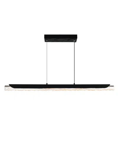 Cwi Lighting 4.5" Metal Valira Integrated Led Chandelier In Black