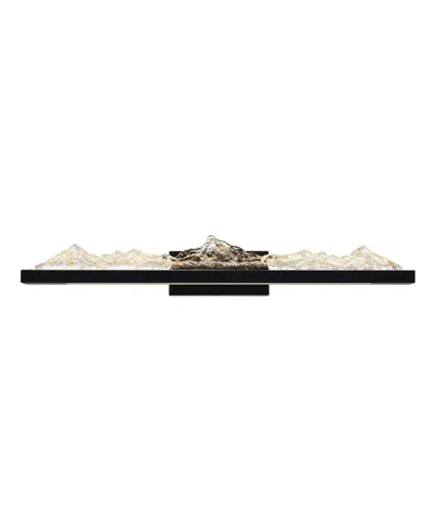 Cwi Lighting 5" Metal Himalayas Integrated Led Vanity Light In Black