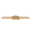 Cwi Lighting 5" Metal Himalayas Integrated Led Vanity Light In Brass