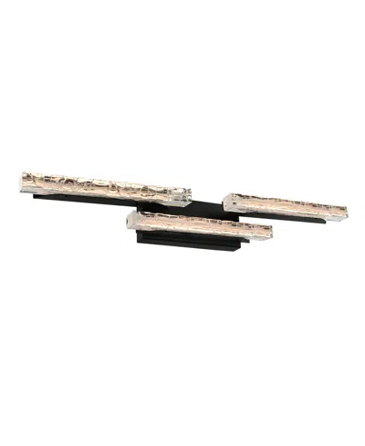 Cwi Lighting 5" Metal Valira Integrated Led Vanity Light In Black
